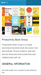Mobile Screenshot of productivitybookgroup.org